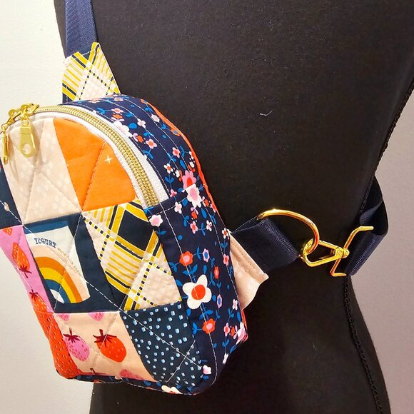 Mav Sling Patchwork Mini Sling Backpack: Ruby Star Society Crossbody Bag main image 4